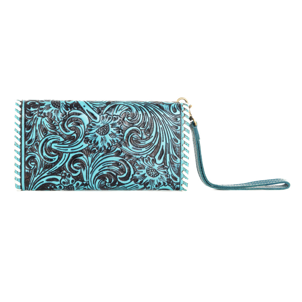 Desert Roses Wallet In Turquoise