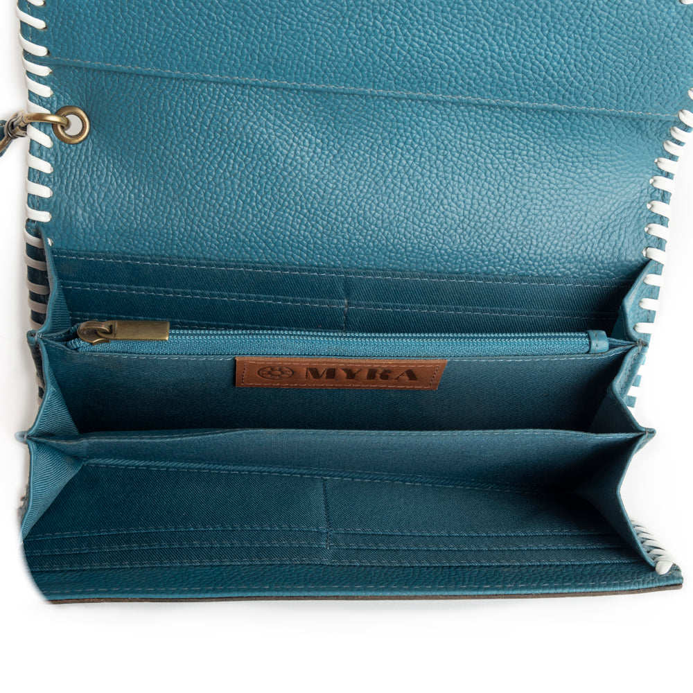 Desert Roses Wallet In Turquoise