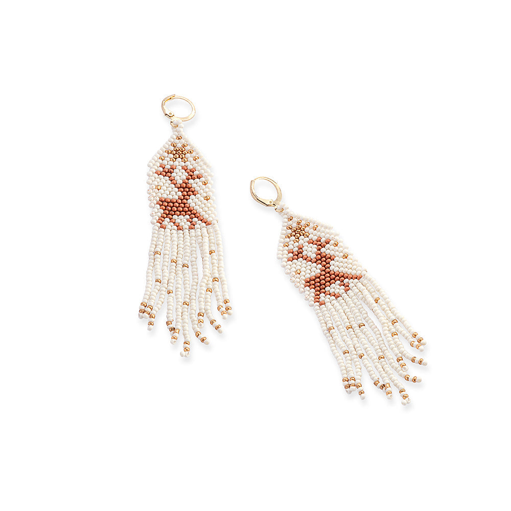 Carefree Caribou Beaded Earrings