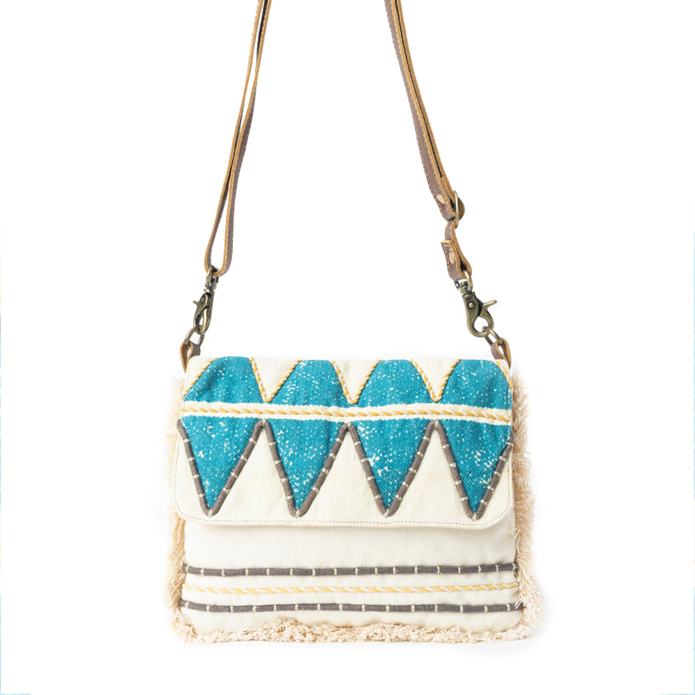 Teal Peaks Crossbody Bag