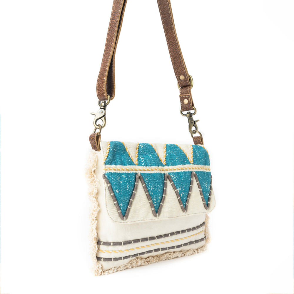 Teal Peaks Crossbody Bag