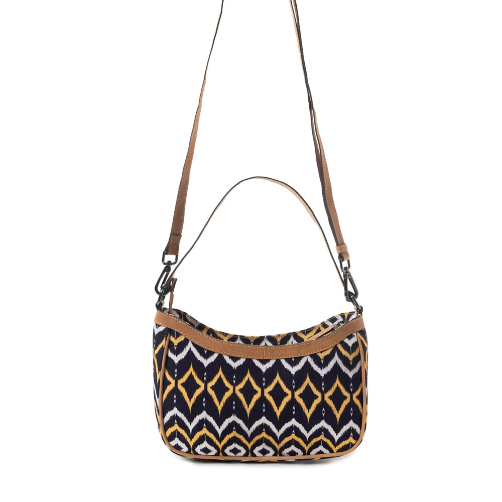 Harvest Chevron Crossbody Bag In Purple