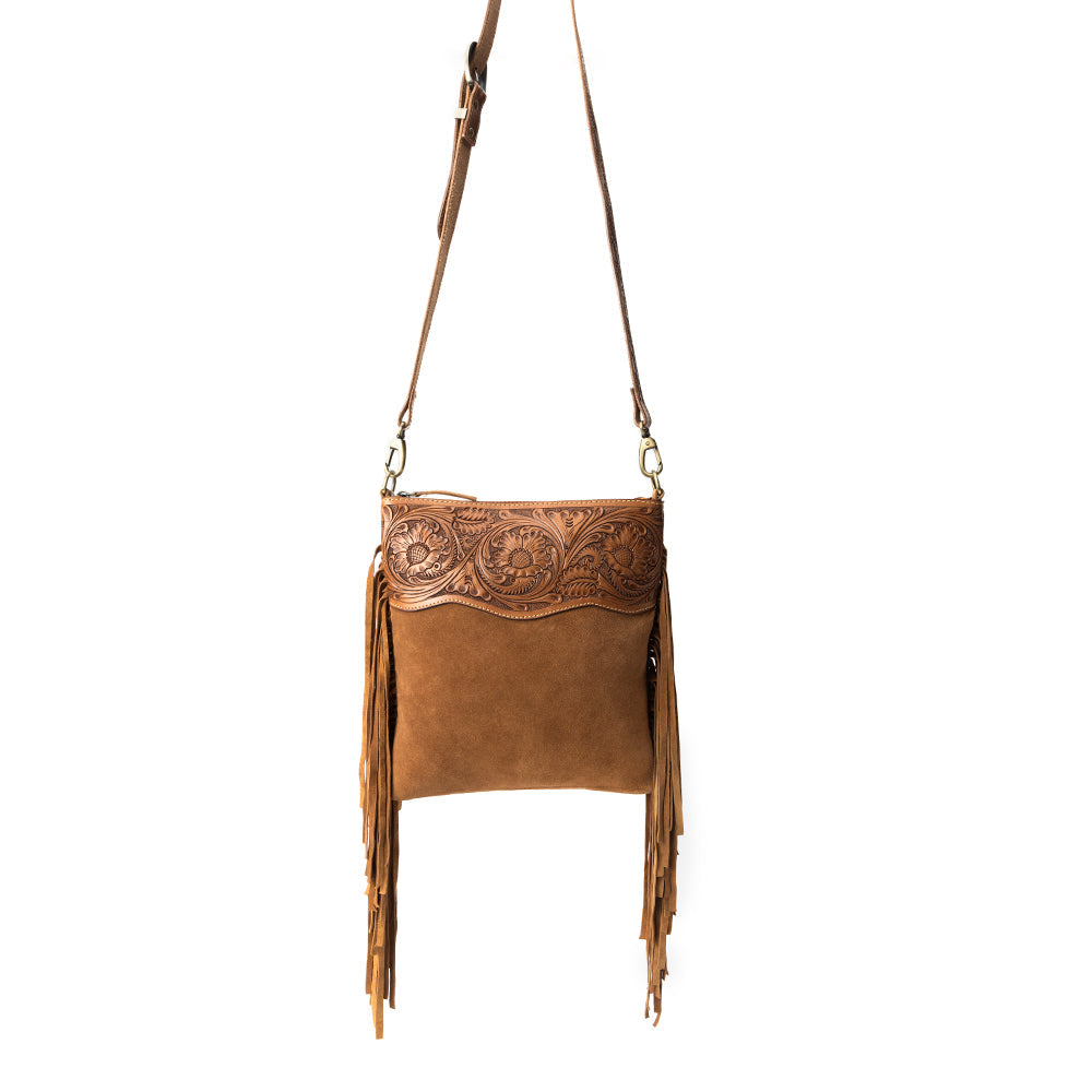 Western Meadows Crossbody Bag In Dark Brown