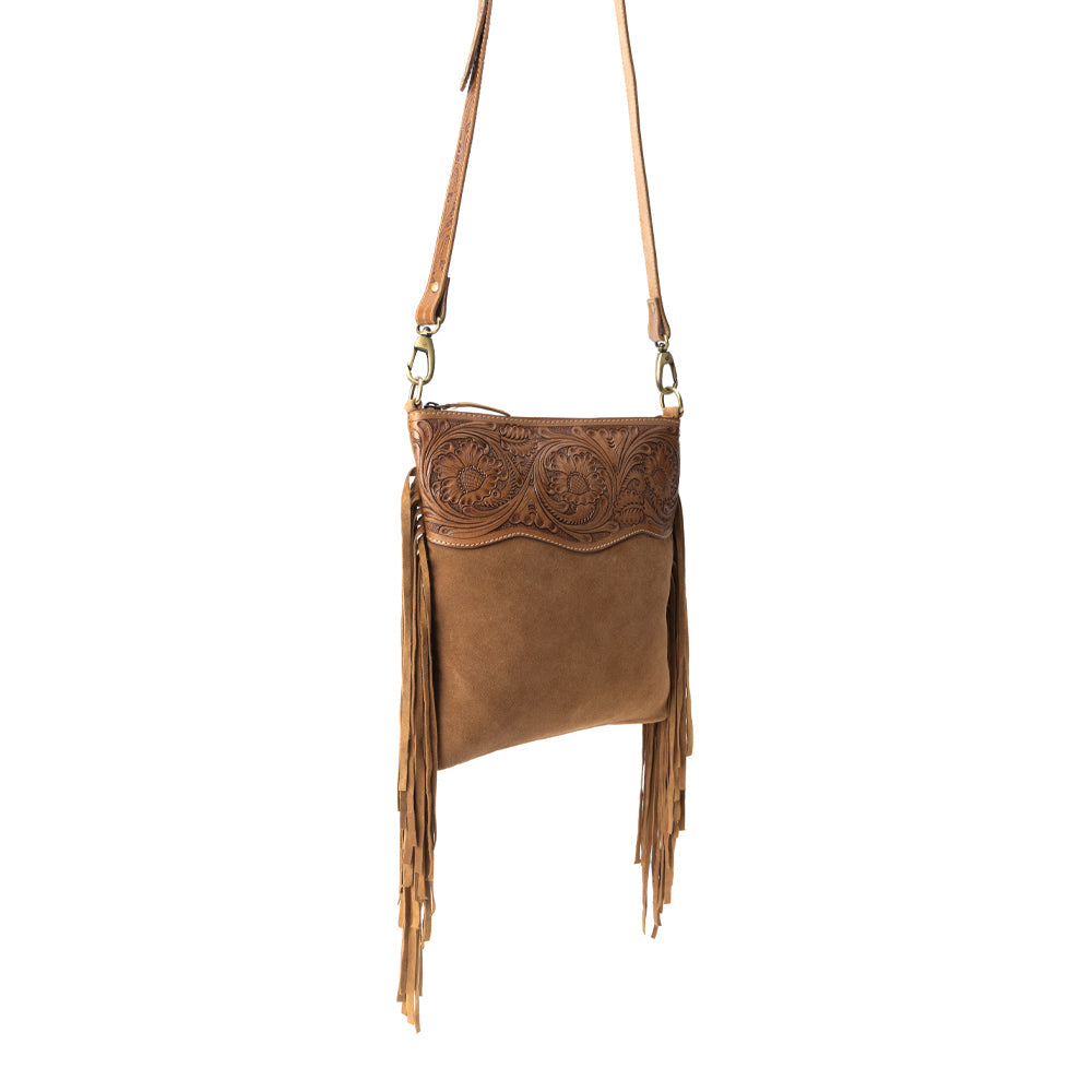 Western Meadows Crossbody Bag In Dark Brown