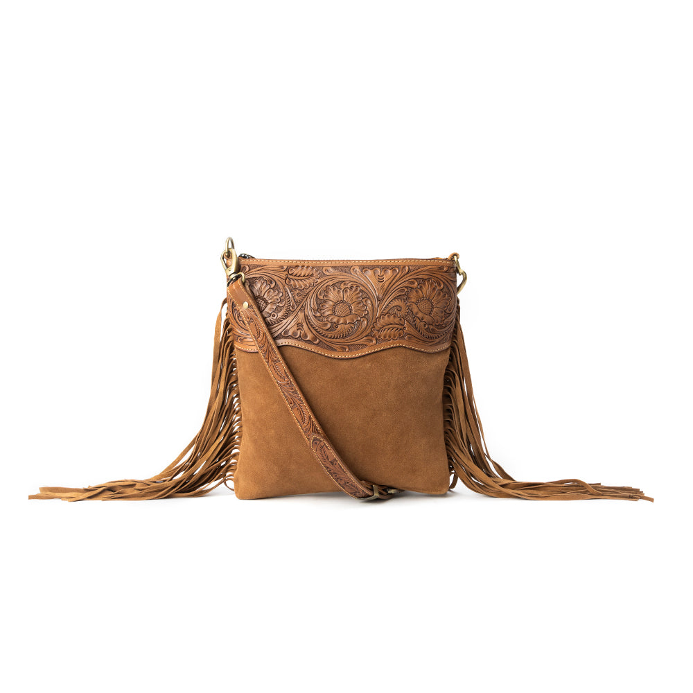 Western Meadows Crossbody Bag In Dark Brown