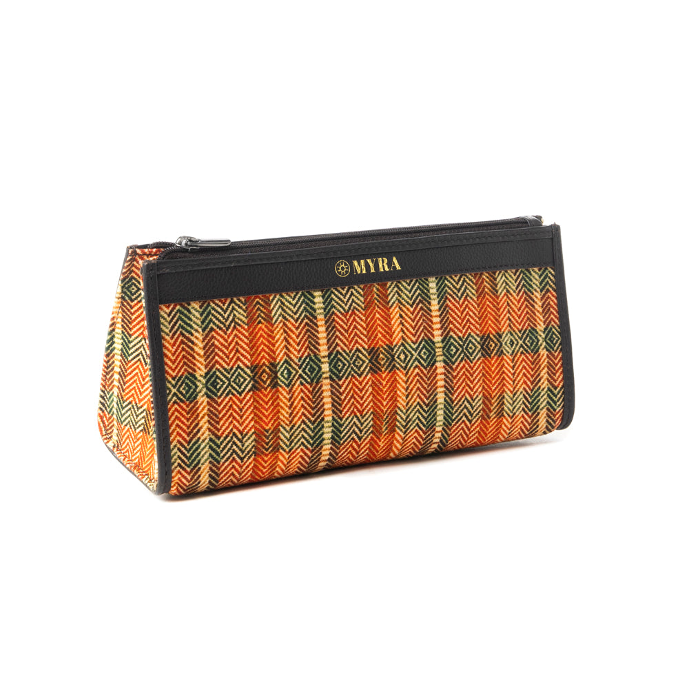 Buena Mia Multi-Pouch Bag In Black & Orange