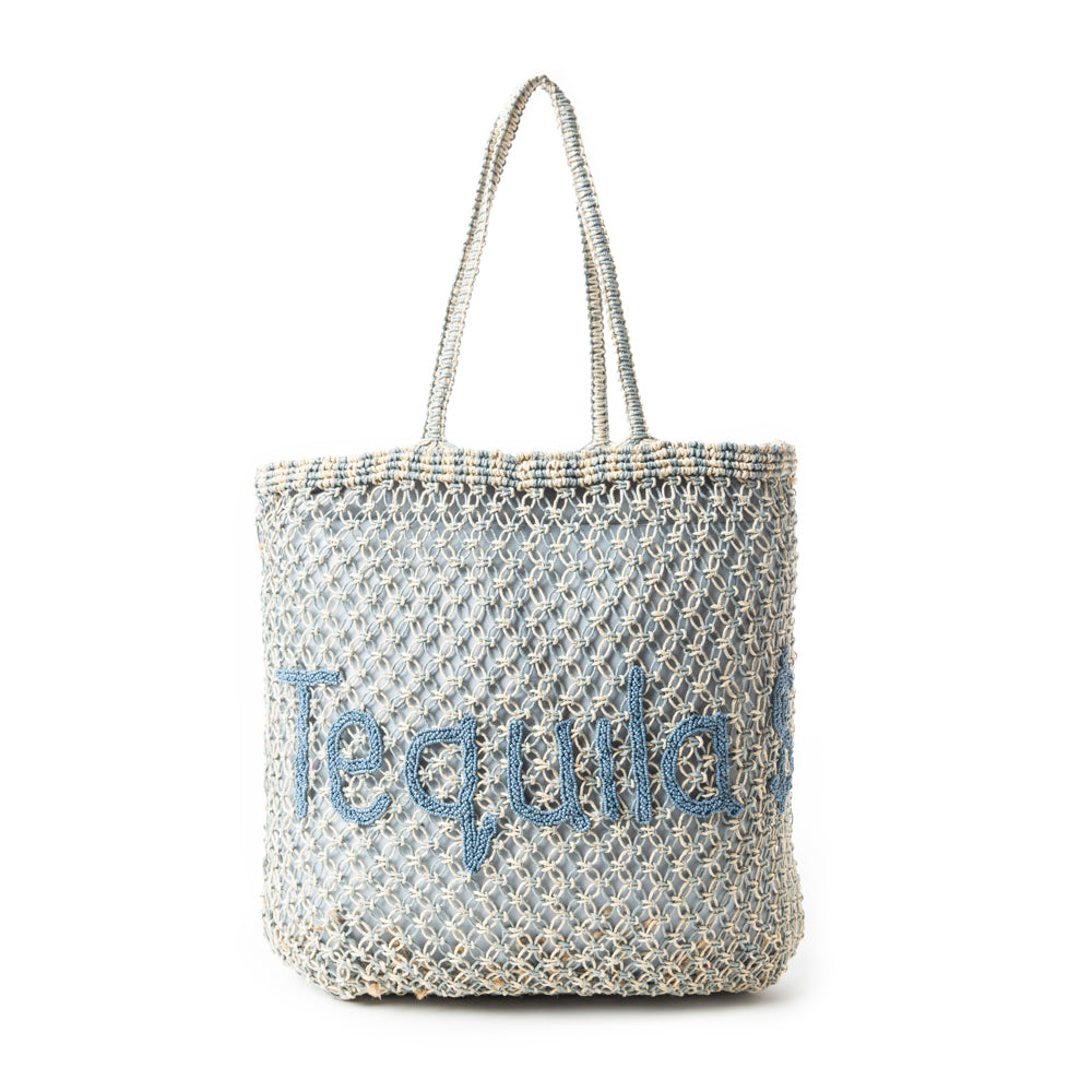 Tequila Town Dimension Tote Bag In Blue