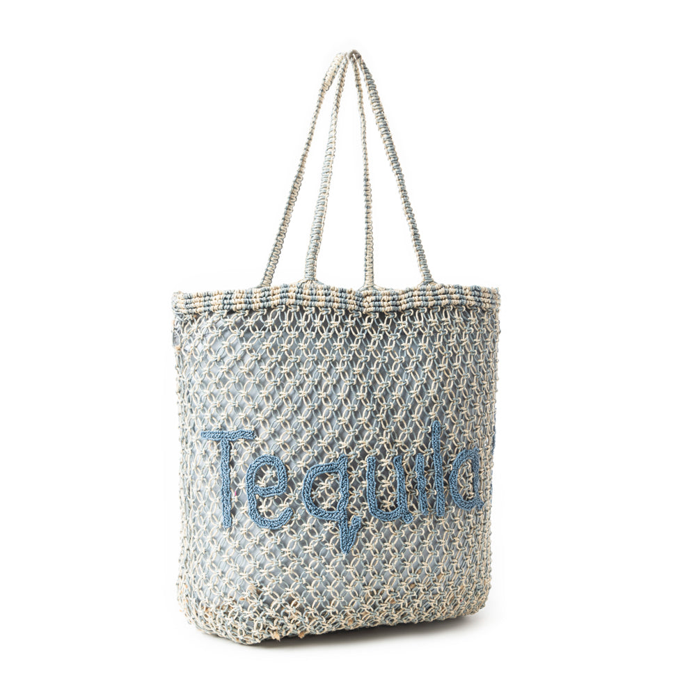 Tequila Town Dimension Tote Bag In Blue