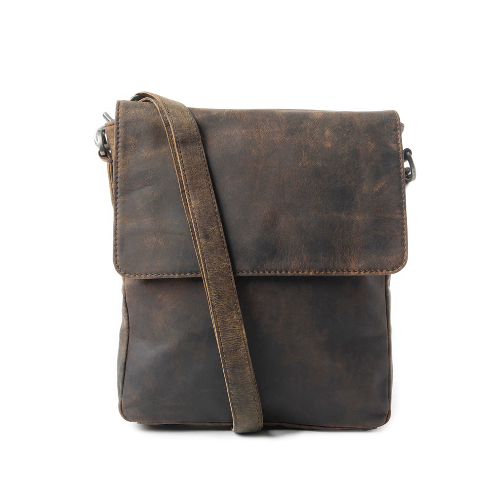 Mountain Heights Messenger Bag In Dark Brown