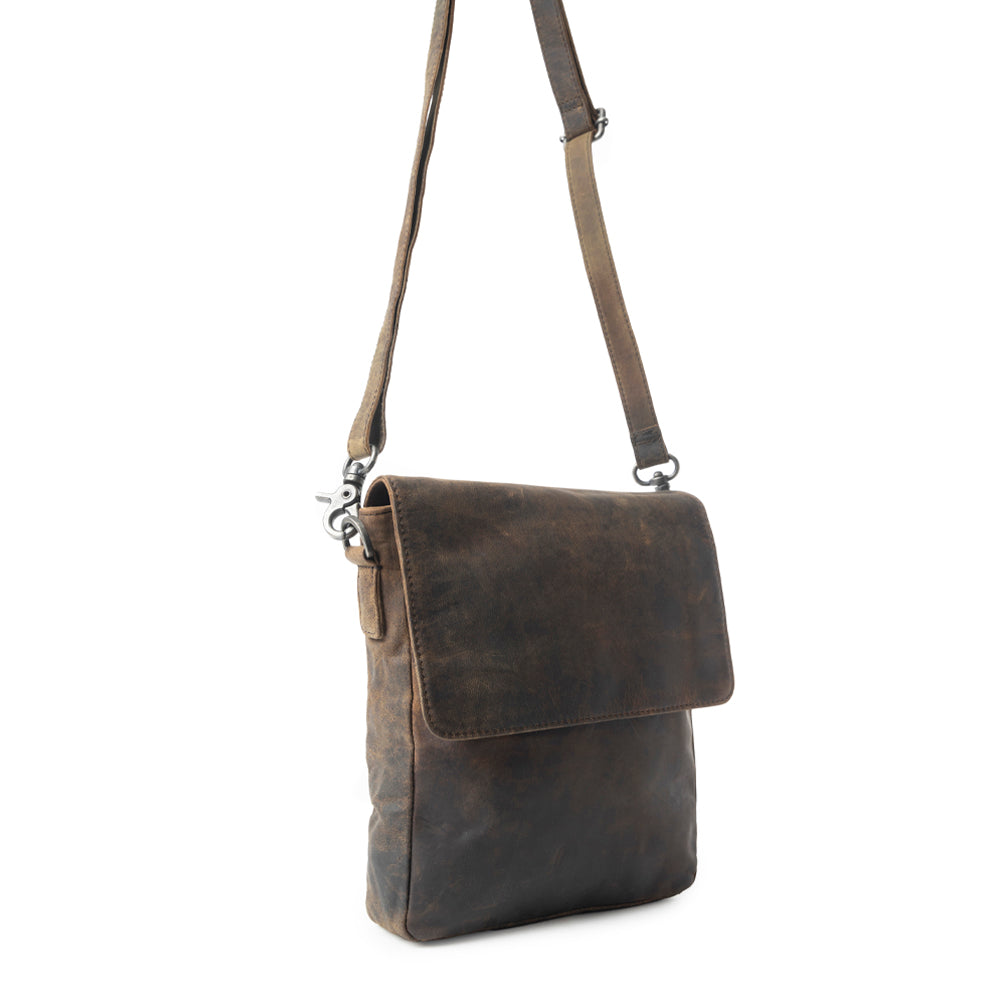 Mountain Heights Messenger Bag In Dark Brown