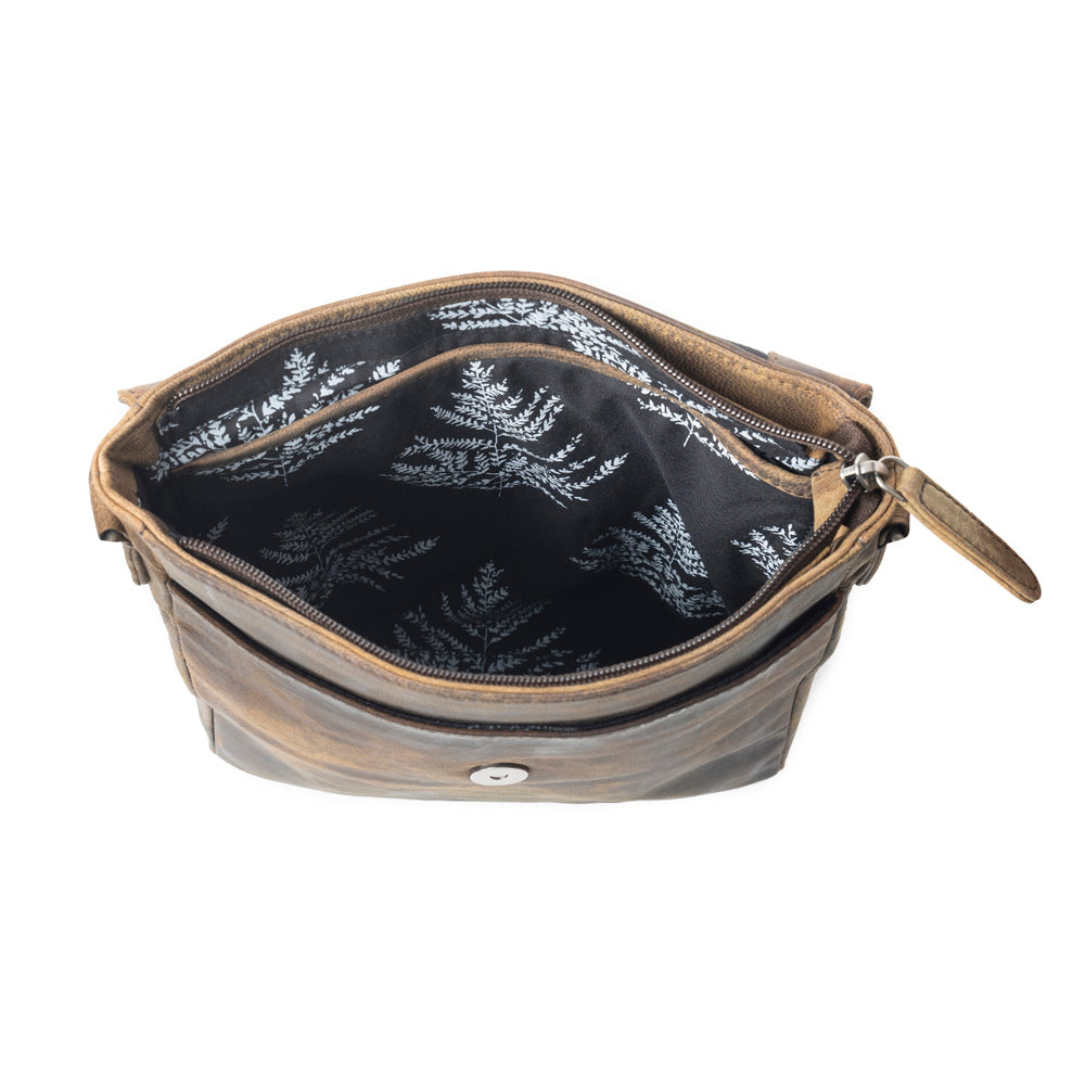 Mountain Heights Messenger Bag In Dark Brown