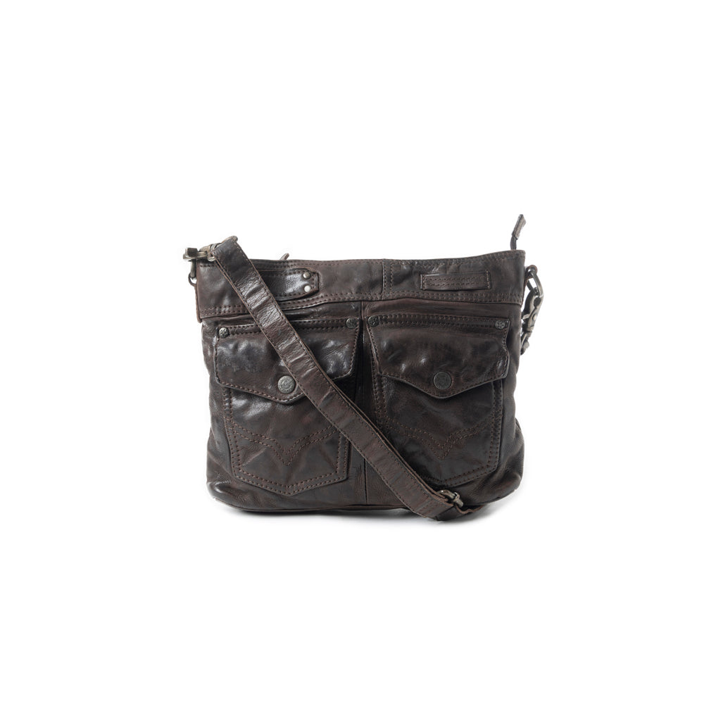 Range Rider Pocket Shoulder Bag In Black