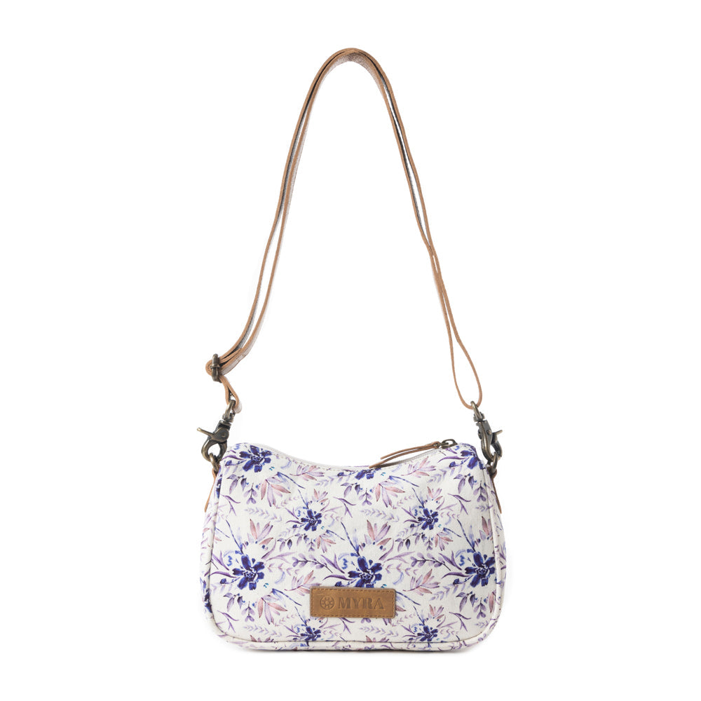 Cottage Rose Crossbody Bag In Purple