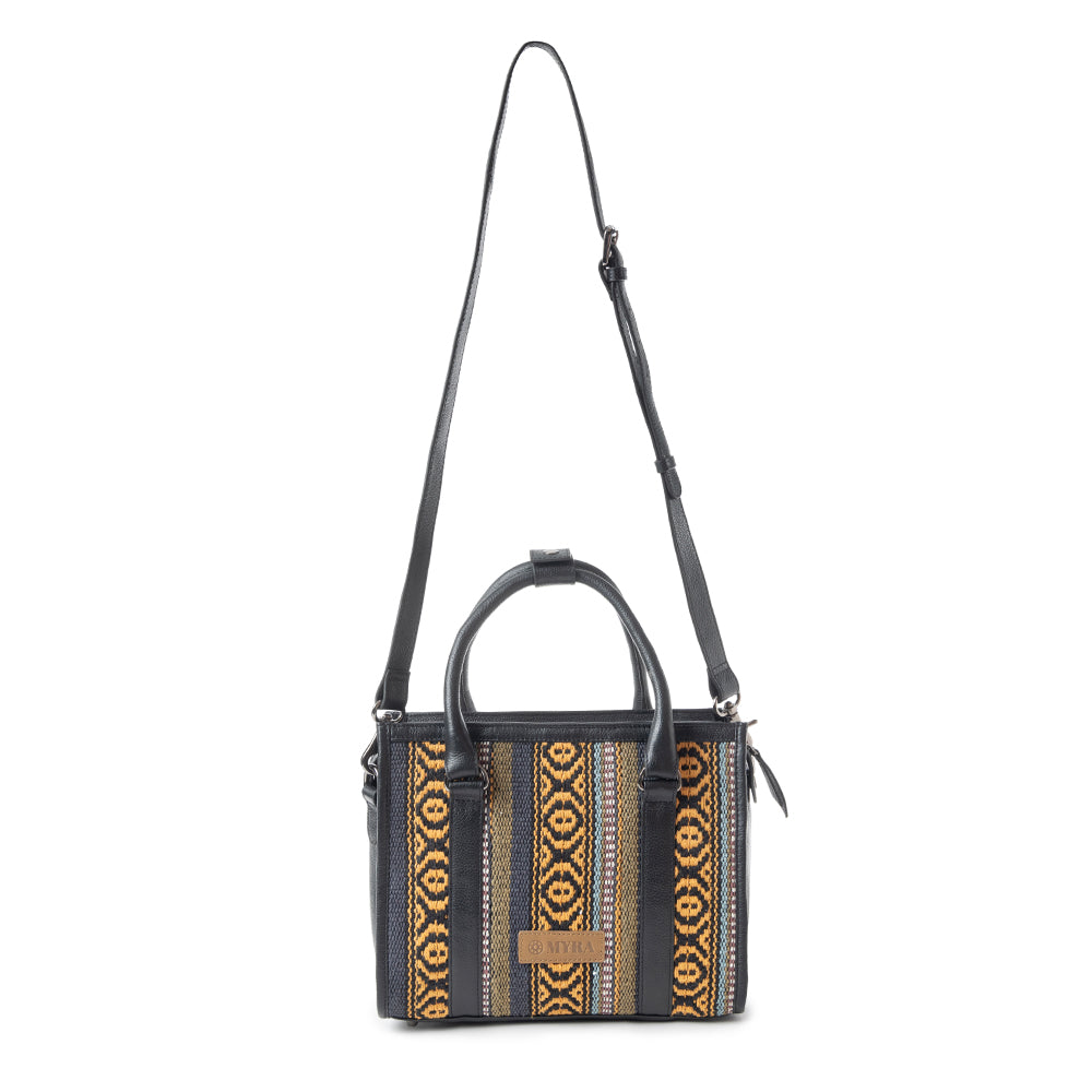 Nuevas Vistas Crossbody Bag In Black and Yellow