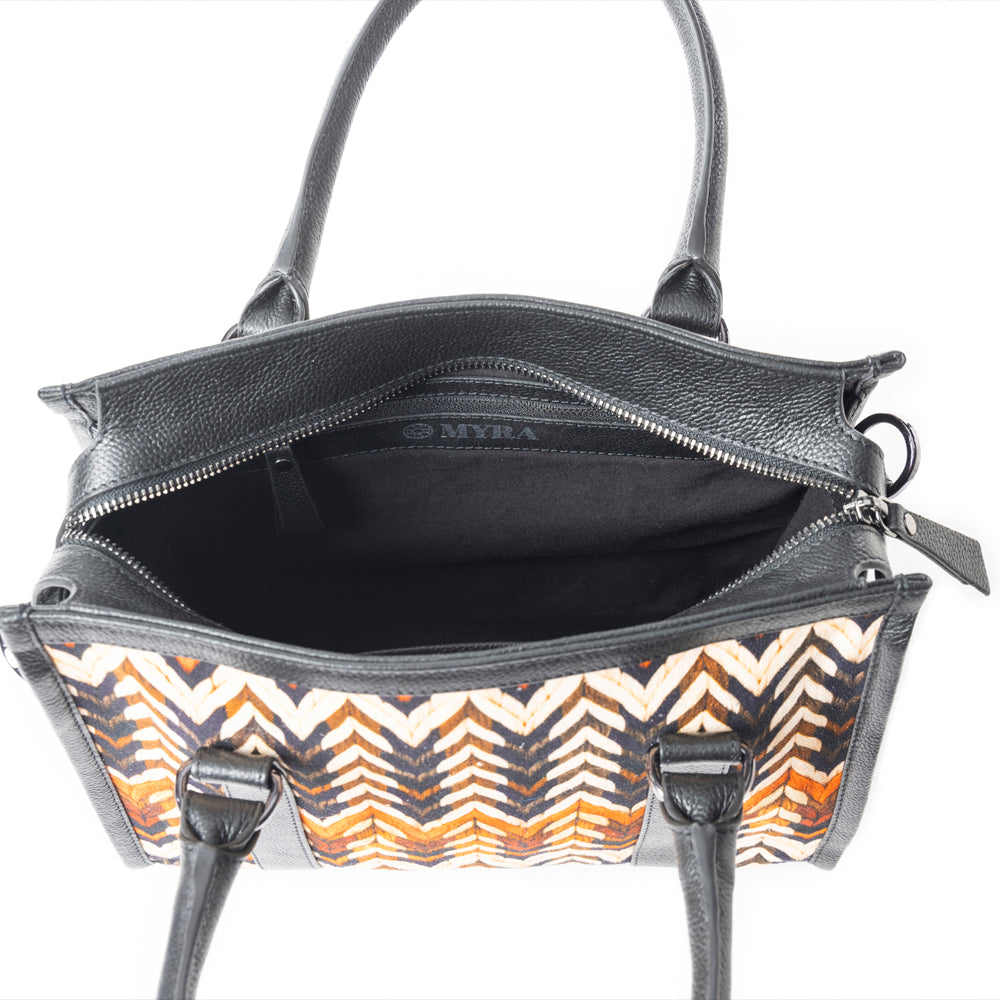Nuevas Vistas Crossbody Bag In Black And Orange
