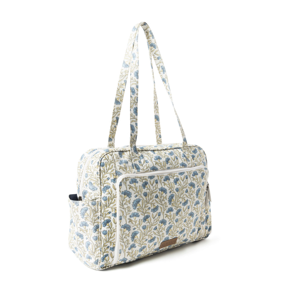 Royal Damask Diaper Bag Off White