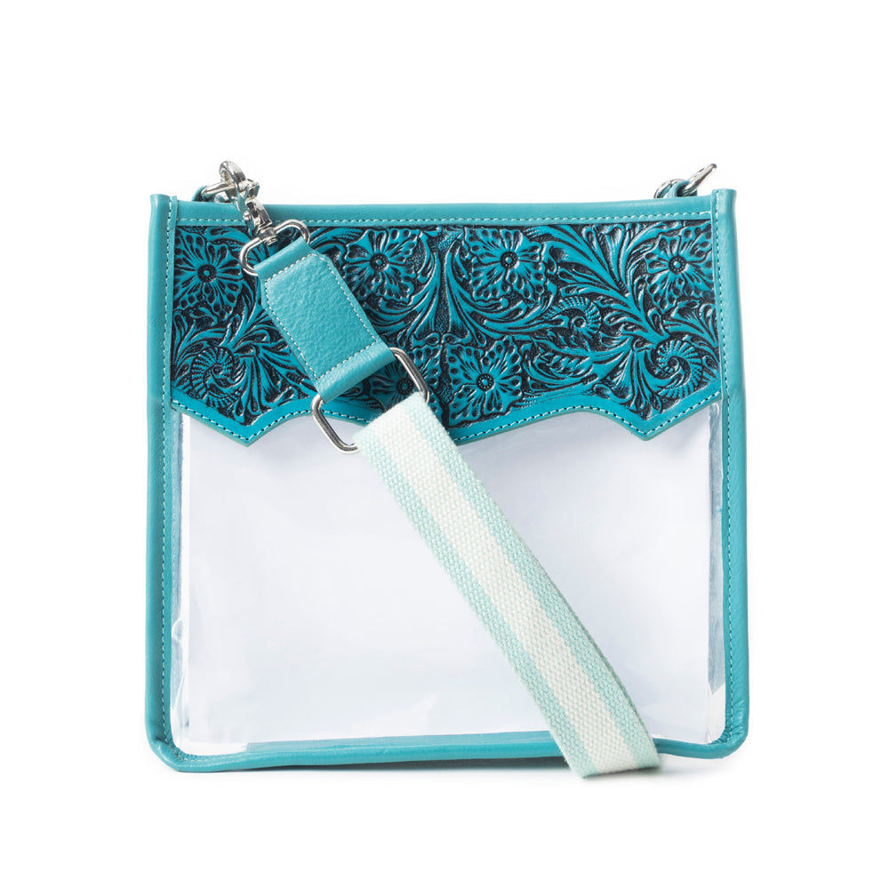 Pearlton Prairie Clear Bag In Blue