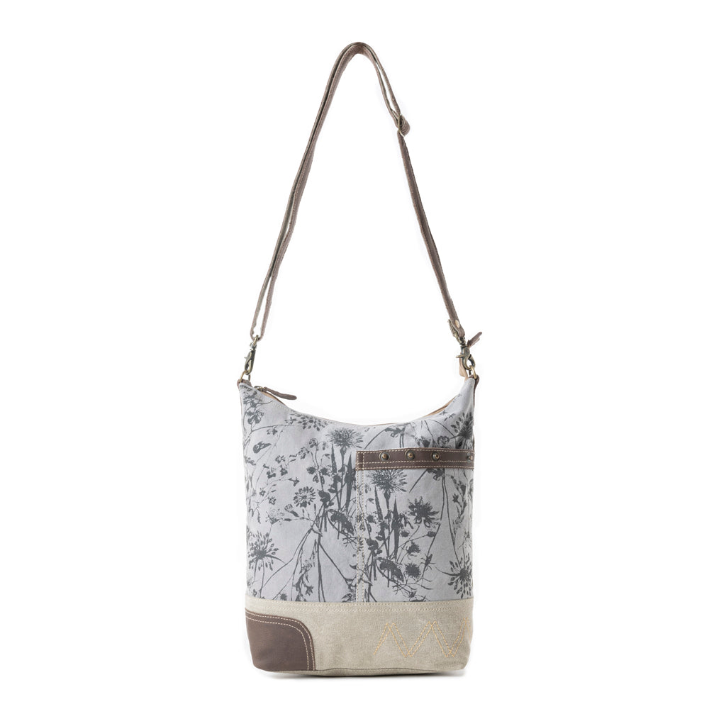 EcoFlora Western Shoulder Bag in Porcelain Bloom