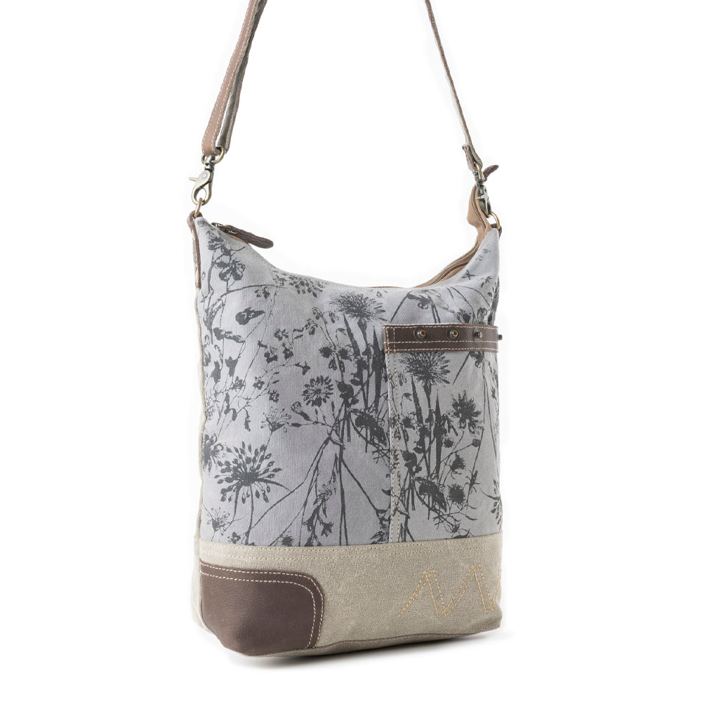 EcoFlora Western Shoulder Bag in Porcelain Bloom