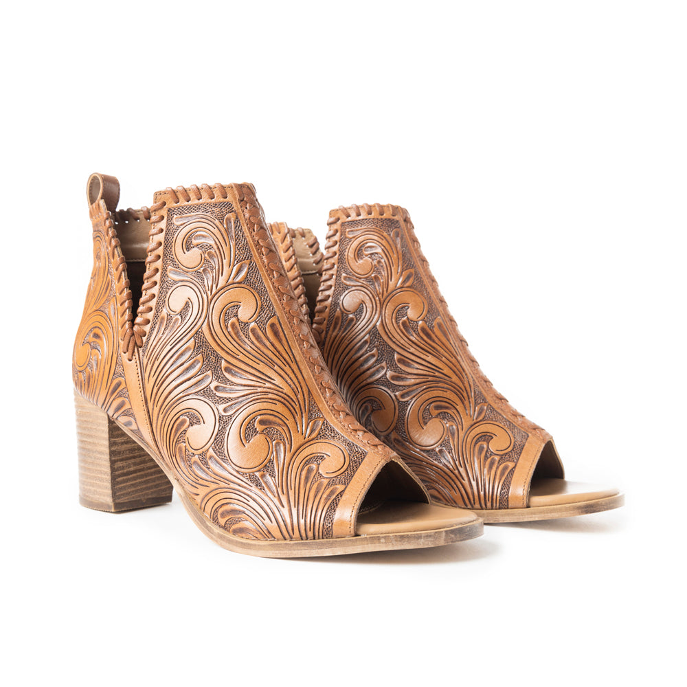 Persimmonee Heels In Dark Brown