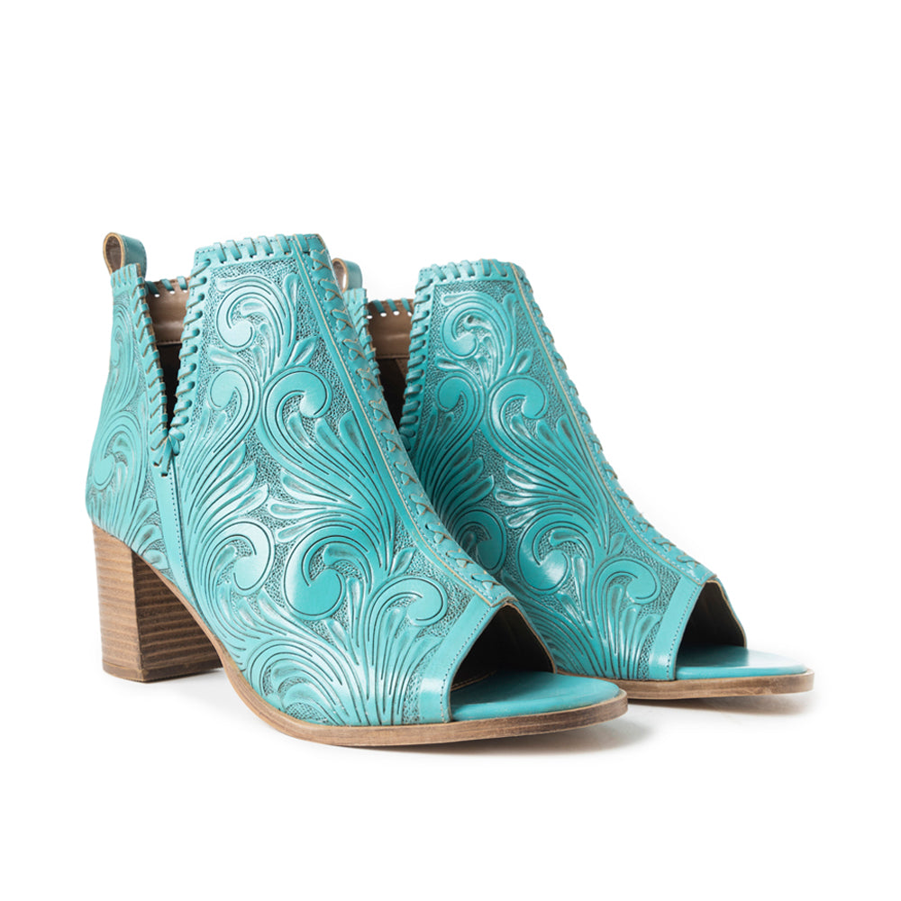 Persimmonee Heels In Turquoise