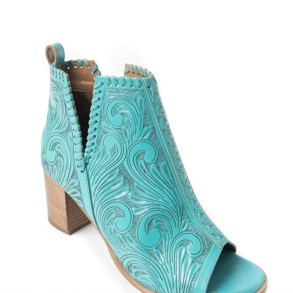 Persimmonee Heels In Turquoise