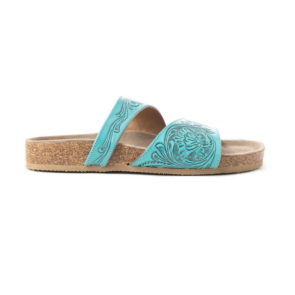 Westward Wind Sandals In Turquoise