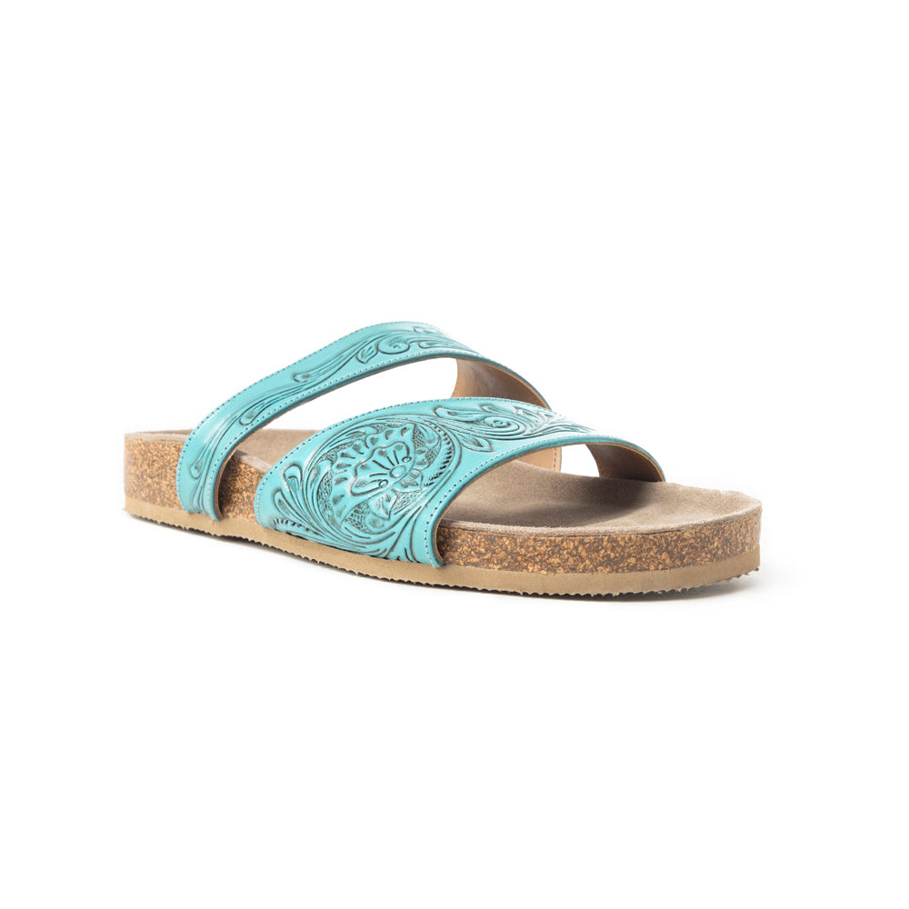Westward Wind Sandals In Turquoise