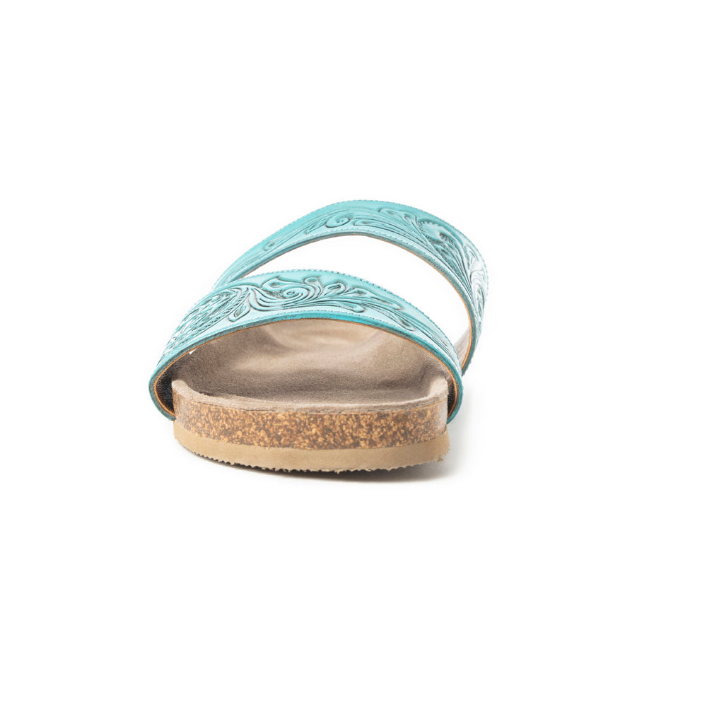 Westward Wind Sandals In Turquoise