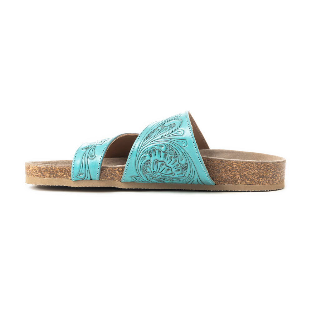 Westward Wind Sandals In Turquoise