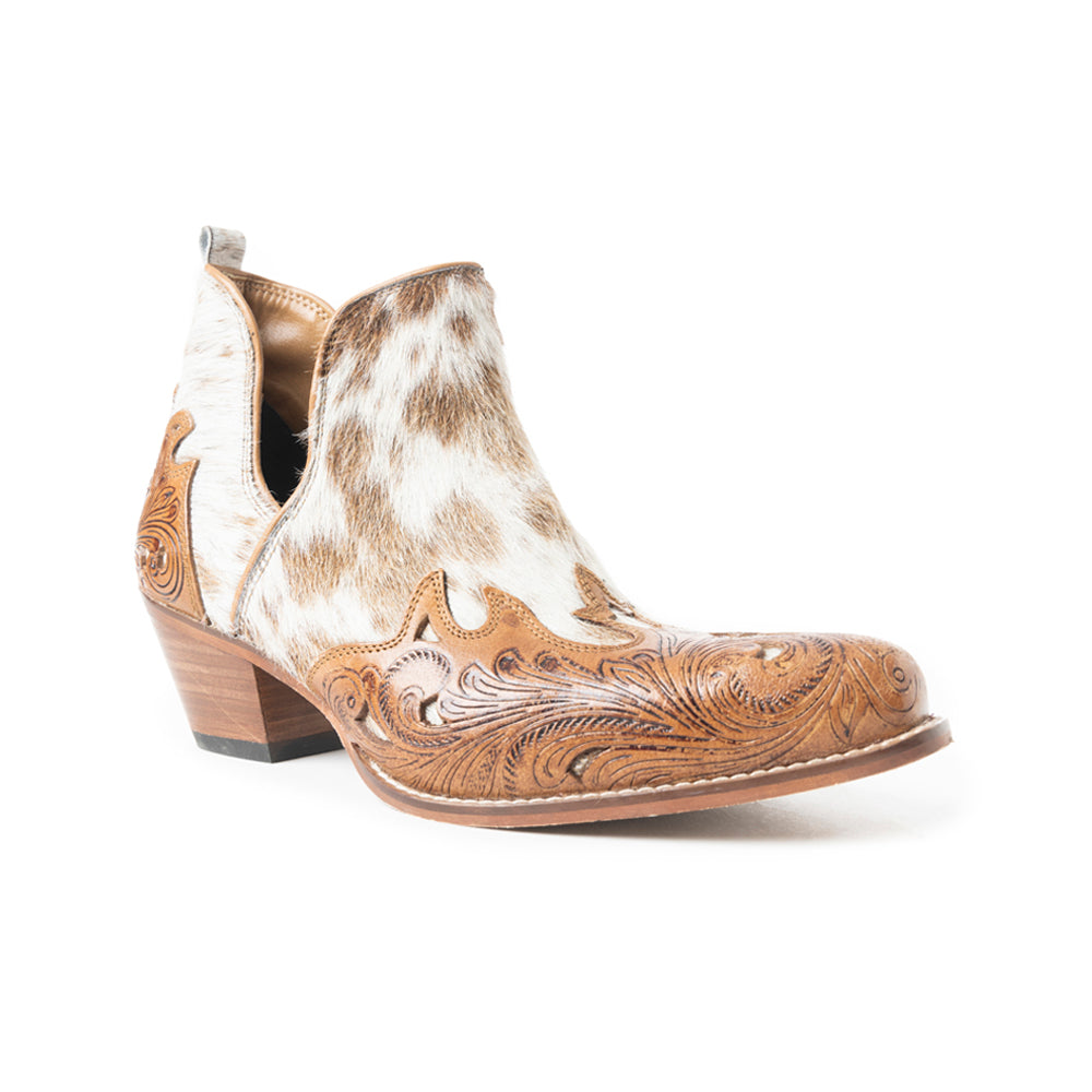 Rosa Canyon Booties In Brown & White