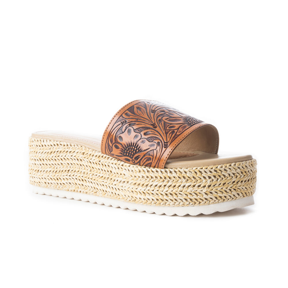 Gloriana Canyon Platform Sandals In Natural