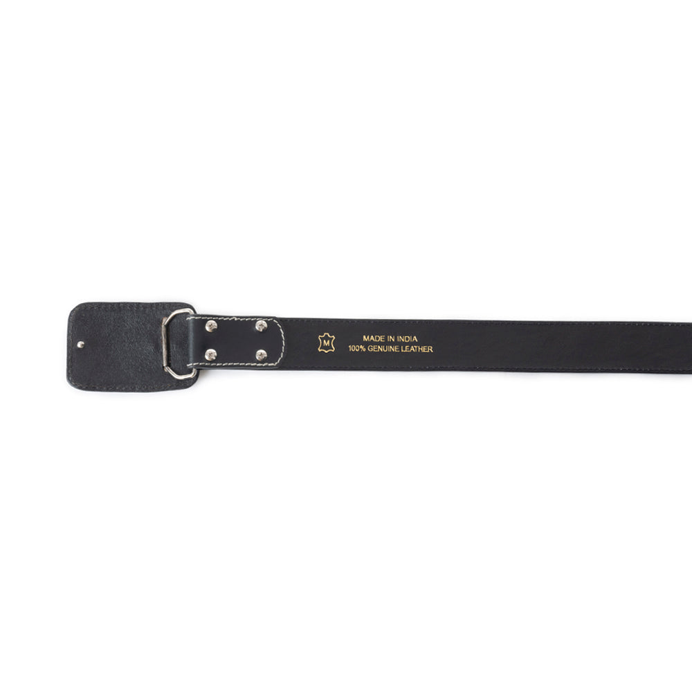 Desert Silver Moon Men's Belt In Black