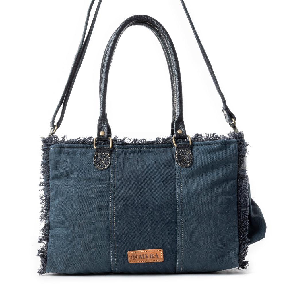 Coastal Steel Upcycled Tote in Blue
