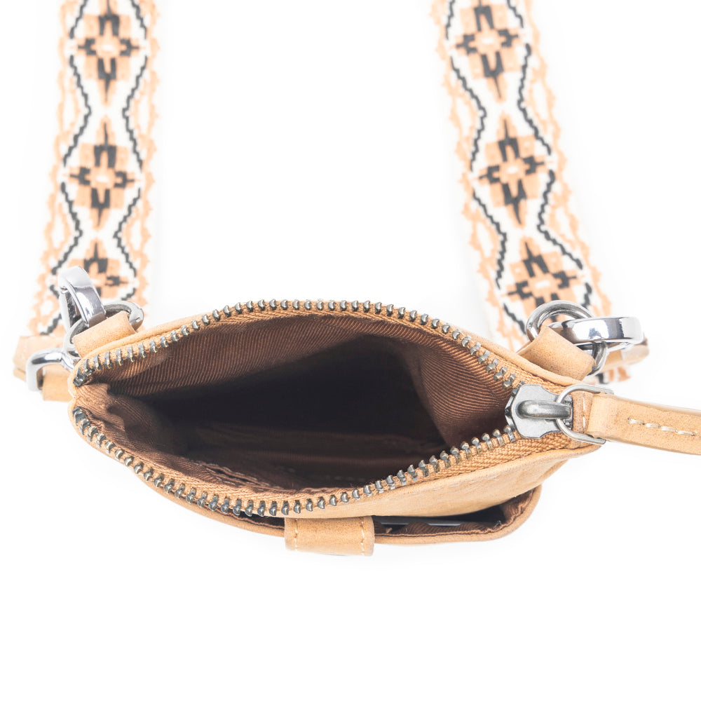 Saguaro Scout Leather Bag In Mid Brown