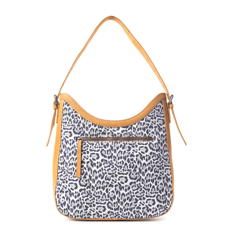 Desert Snow Leopard Leather Bag Variant Combo
