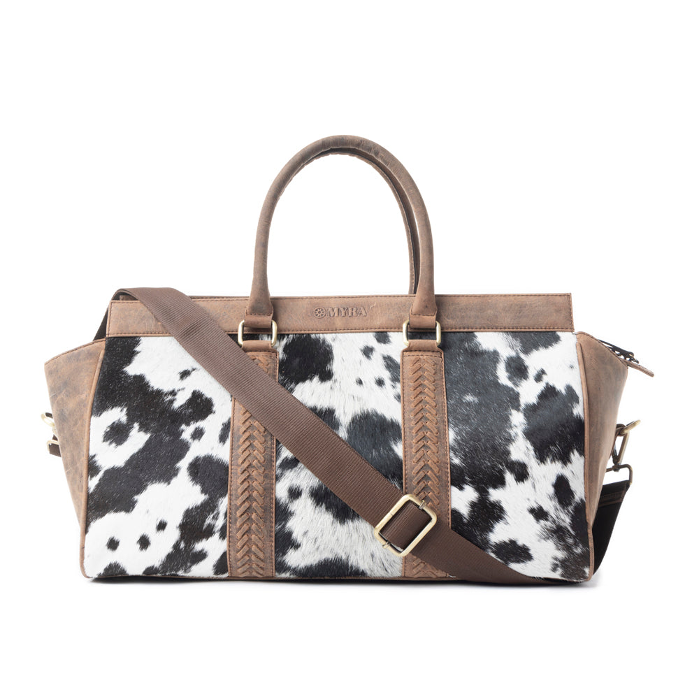 Rancher's Romance Mini Duffle In Black & White