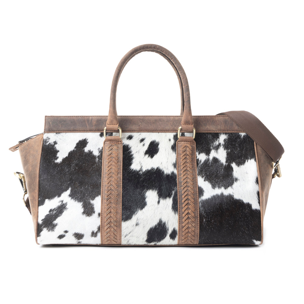 Rancher's Romance Mini Duffle In Black & White