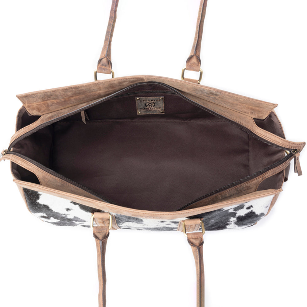 Rancher's Romance Mini Duffle In Black & White