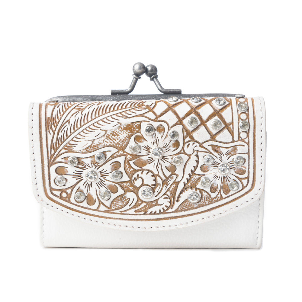 Sparkling Desert Moon Coin Purse In Chocolate White