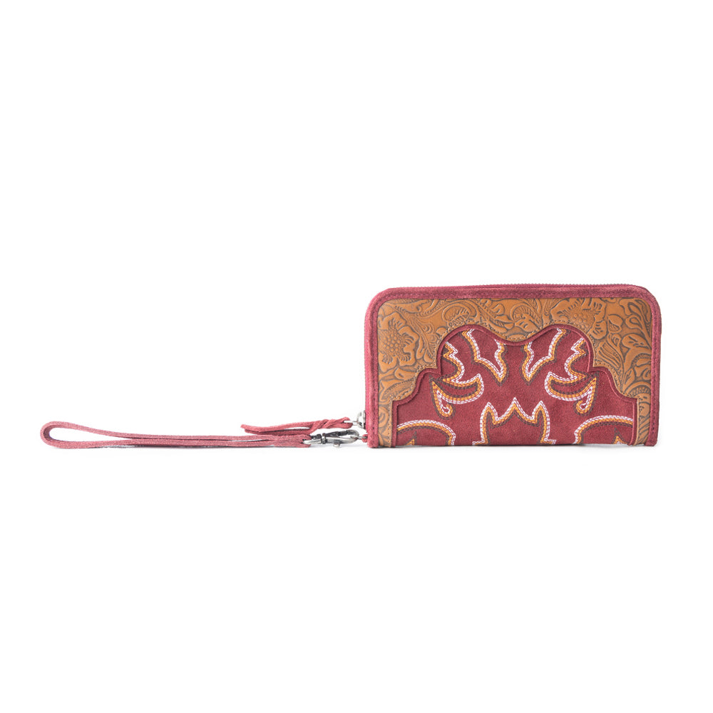 Electric Desert Wallet In Red