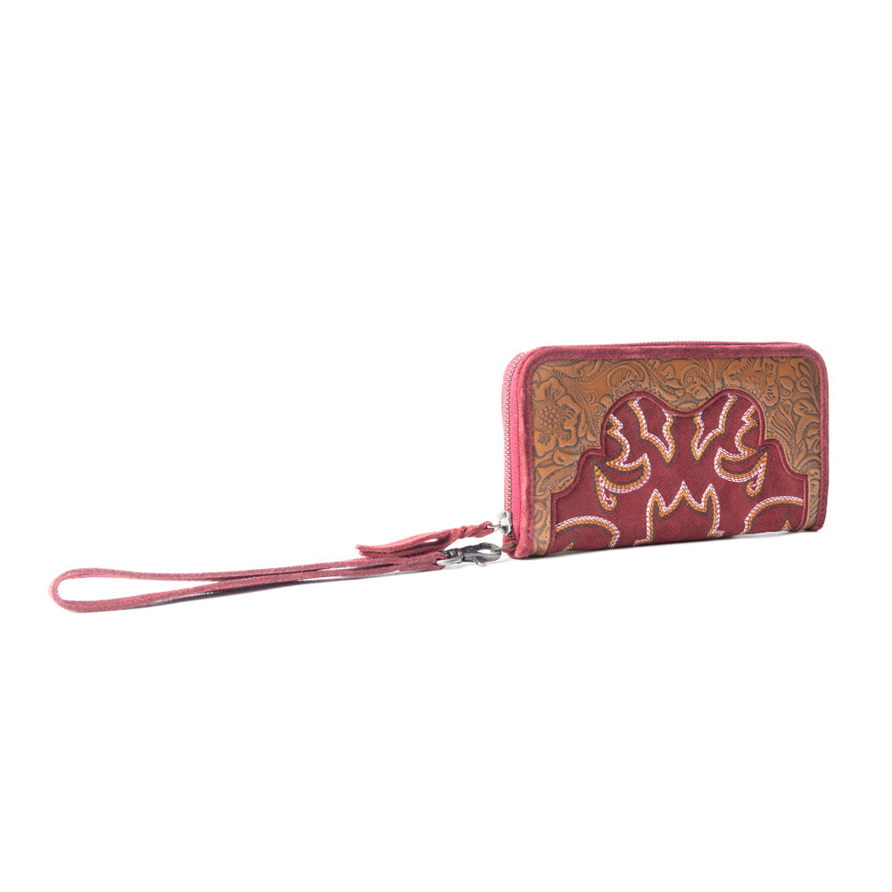 Electric Desert Wallet In Red