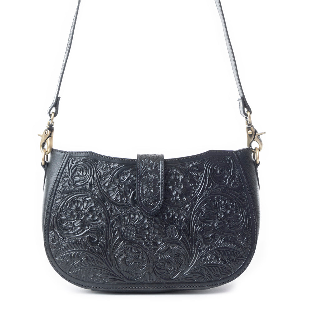 Wildflowers of the Prairie Bag In Black