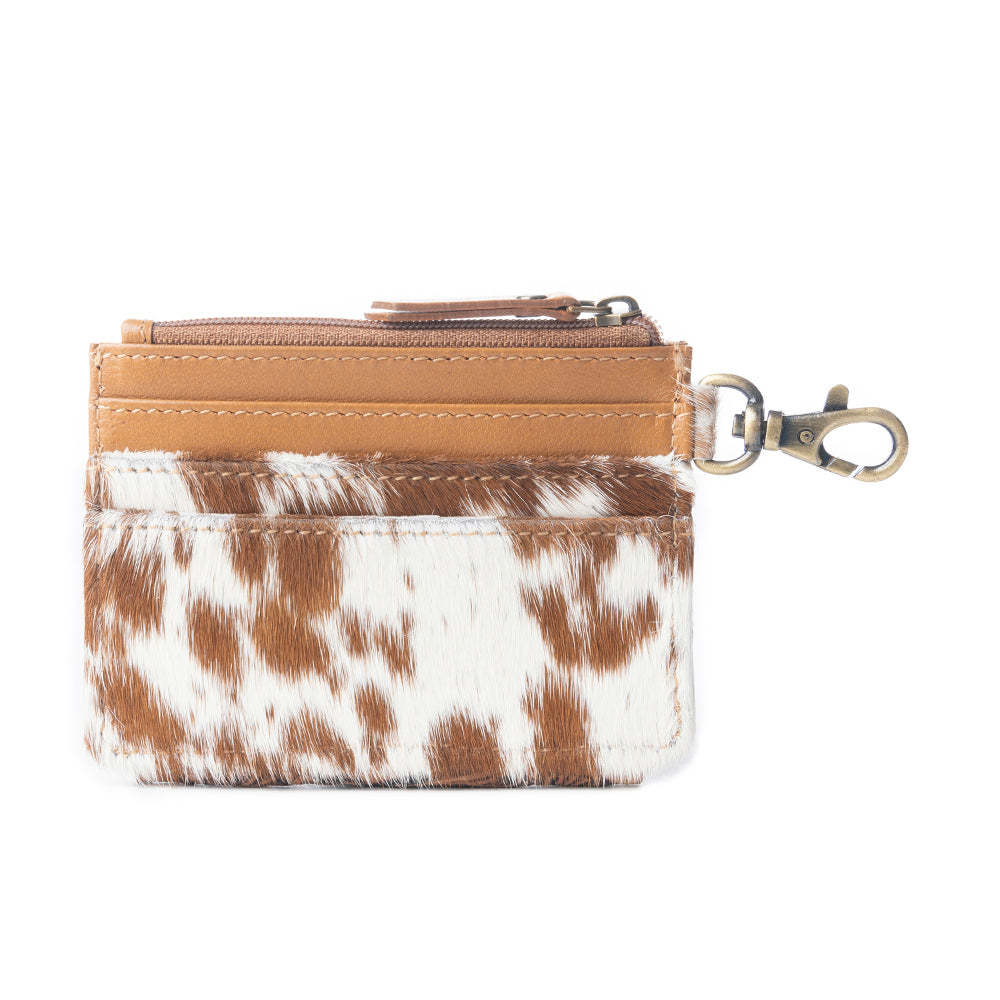 Wildflowers of the Prairie Credit Card Holder In Brown