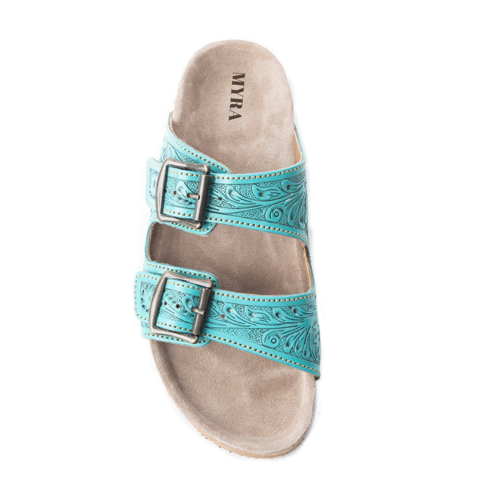 Wildlfower Wanderer Sandals In Turquoise