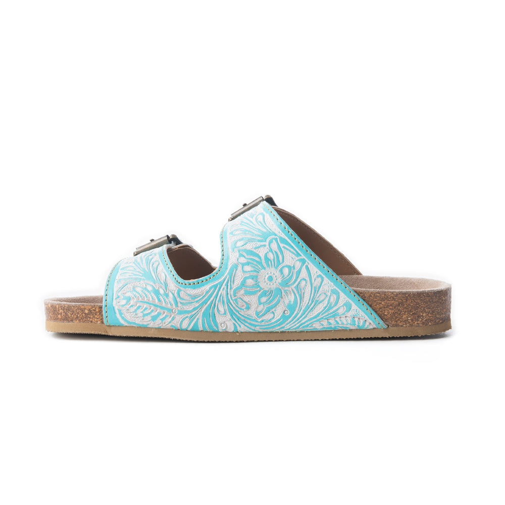Turquoise Trail Birks In Turquoise & White