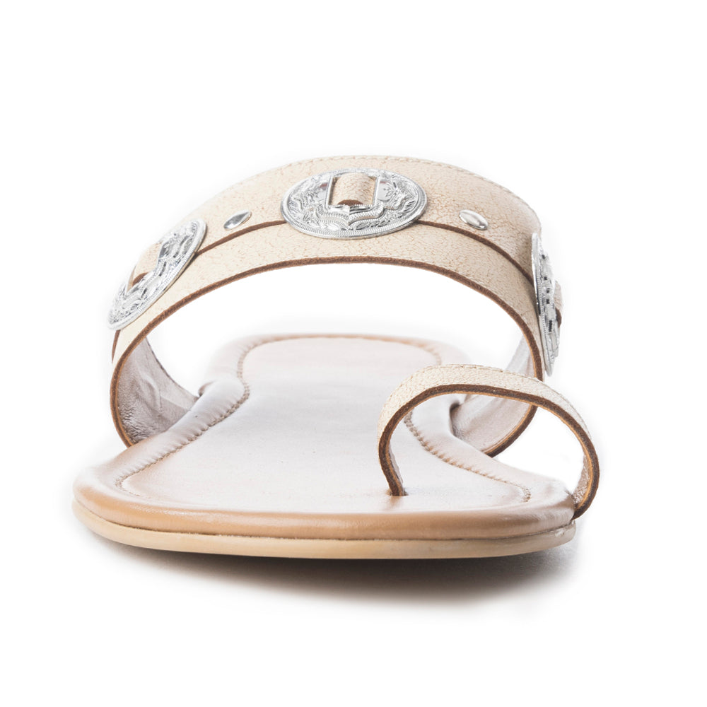 Sagebrush Concho Sandals In White