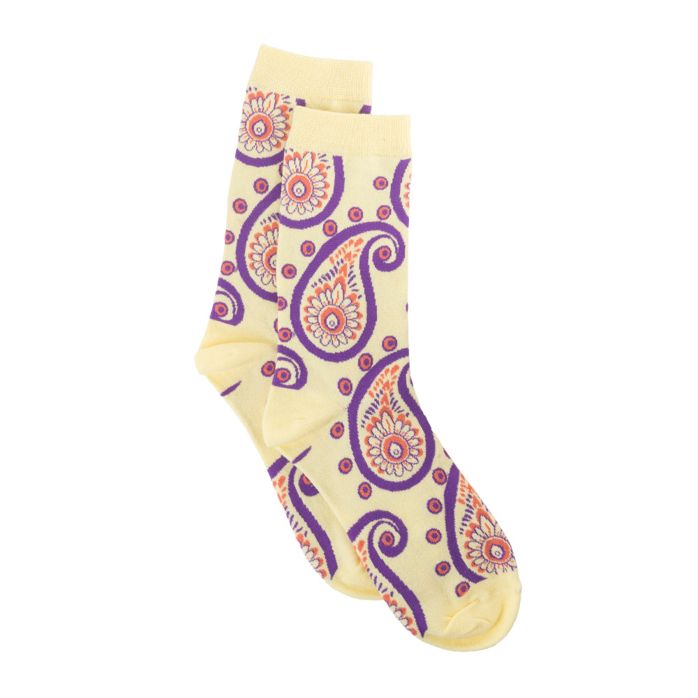 Sunshine Swirl Suzie Socks In Cream