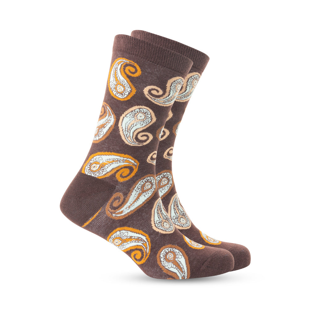 Sunshine Swirl Suzie Socks In Brown