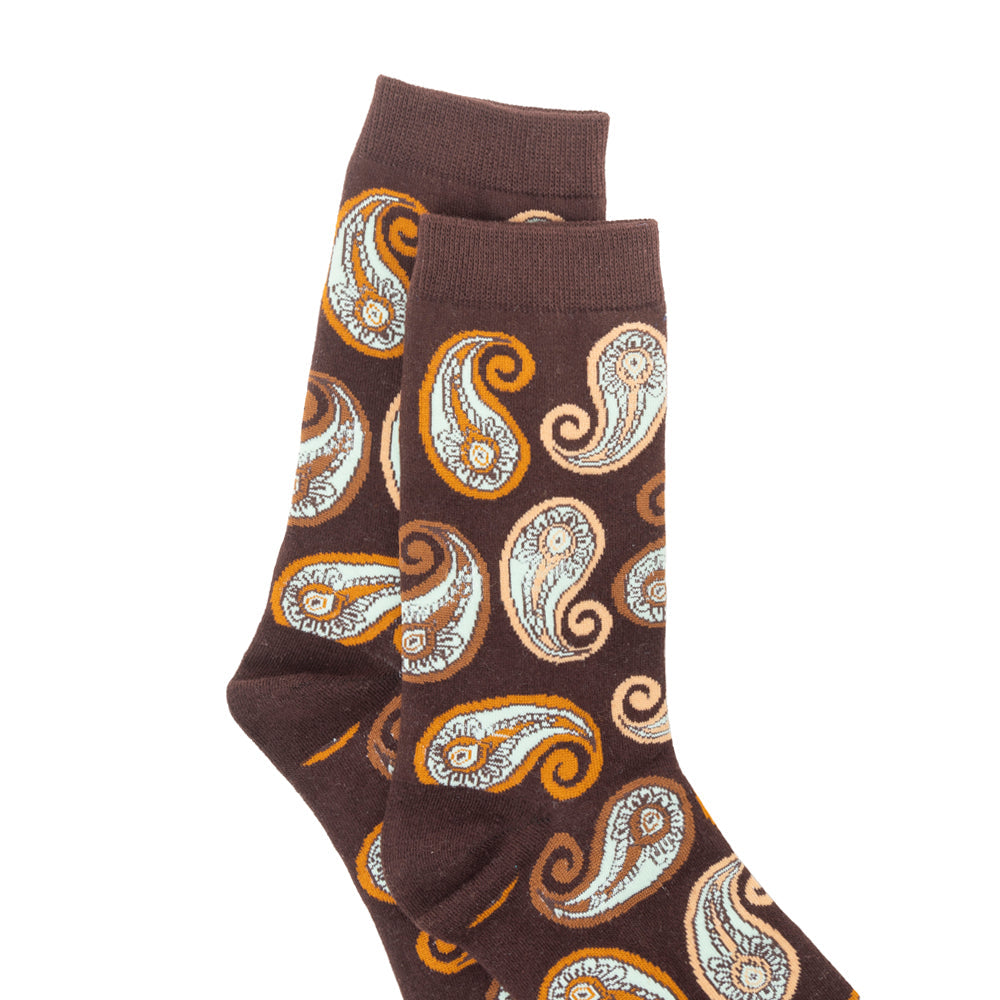 Sunshine Swirl Suzie Socks In Brown
